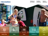 Parks and Recreation website screenshot