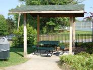 Picnic shelter with one table