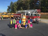 Children attending fire education