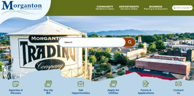City website screenshot 
