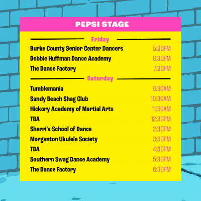 2023 Pepsi Stage Schedule