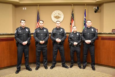 Public Safety swears-in 5 new officers